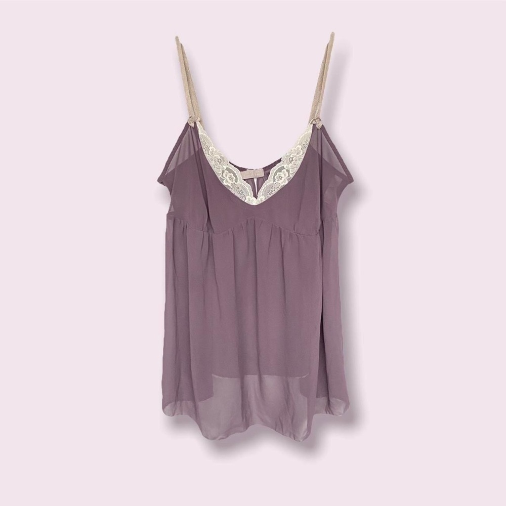 Mauve sheer babydoll camisole from Victoria's Secret!
